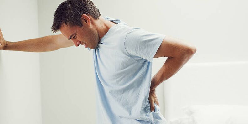 Lows pain in prostatitis